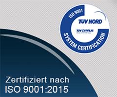 Zertiziert nach ISO 9001:2015